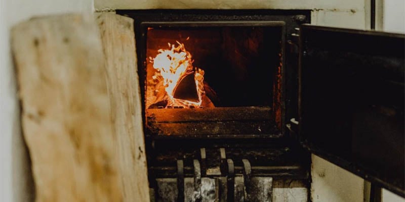 Horno tradicional de leña de Schlenkerla Brauerei 